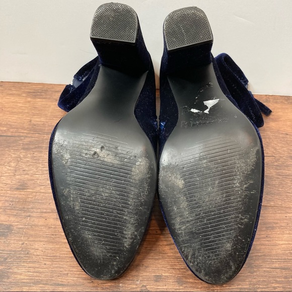 Steven Madden Edit blue velvet sock booties size 8 - Picture 5 of 7